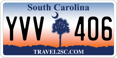SC license plate YVV406