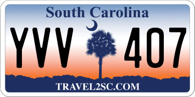 SC license plate YVV407