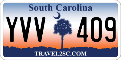 SC license plate YVV409