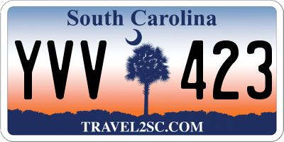 SC license plate YVV423