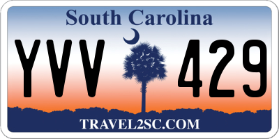 SC license plate YVV429
