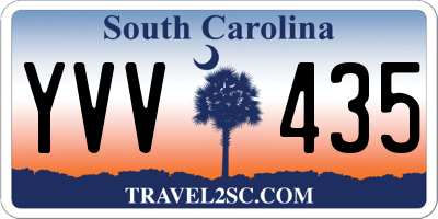 SC license plate YVV435