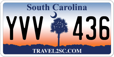 SC license plate YVV436