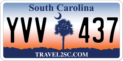 SC license plate YVV437