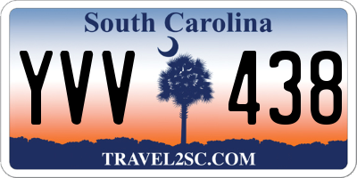 SC license plate YVV438