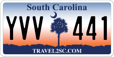 SC license plate YVV441