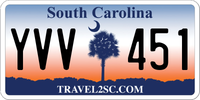 SC license plate YVV451