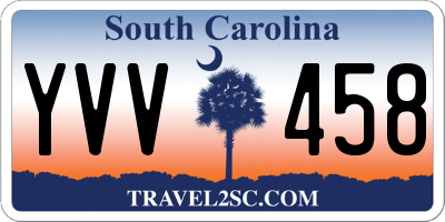 SC license plate YVV458