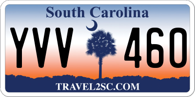 SC license plate YVV460