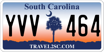 SC license plate YVV464