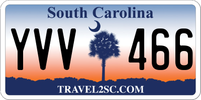 SC license plate YVV466
