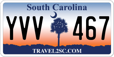 SC license plate YVV467