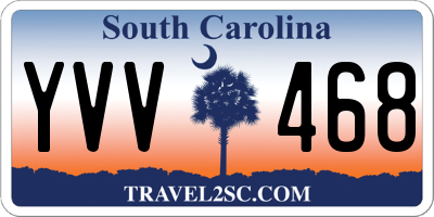 SC license plate YVV468