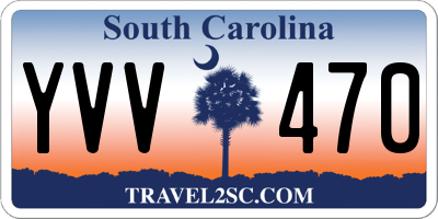 SC license plate YVV470