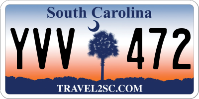 SC license plate YVV472