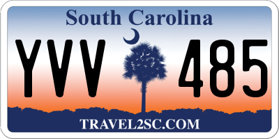 SC license plate YVV485