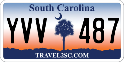 SC license plate YVV487