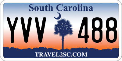 SC license plate YVV488