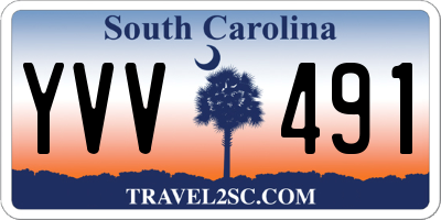 SC license plate YVV491
