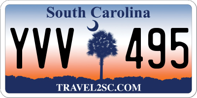 SC license plate YVV495