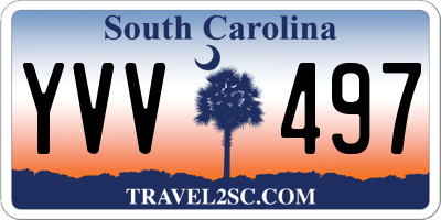 SC license plate YVV497