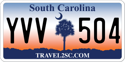 SC license plate YVV504