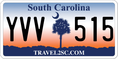SC license plate YVV515