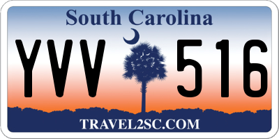 SC license plate YVV516