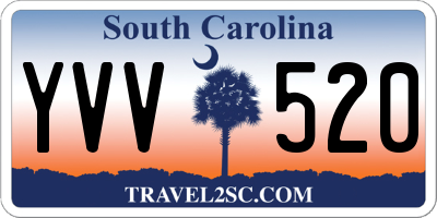 SC license plate YVV520