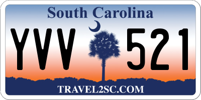SC license plate YVV521
