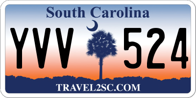 SC license plate YVV524