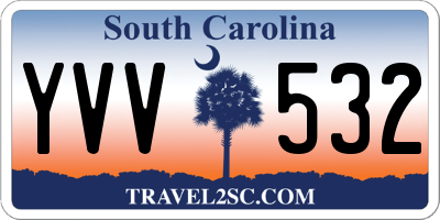 SC license plate YVV532