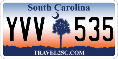 SC license plate YVV535