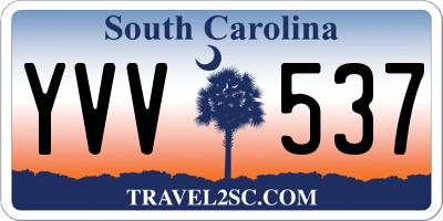 SC license plate YVV537