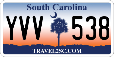 SC license plate YVV538