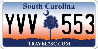 SC license plate YVV553