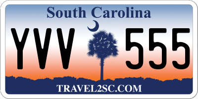 SC license plate YVV555