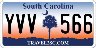 SC license plate YVV566