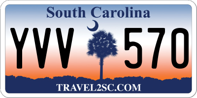 SC license plate YVV570