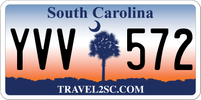 SC license plate YVV572