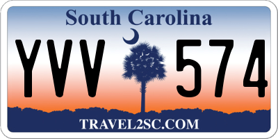SC license plate YVV574