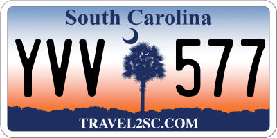 SC license plate YVV577