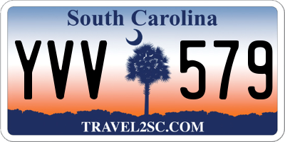 SC license plate YVV579