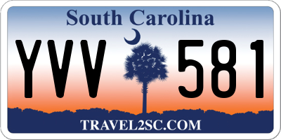 SC license plate YVV581