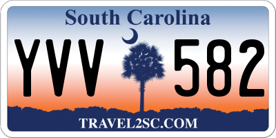 SC license plate YVV582