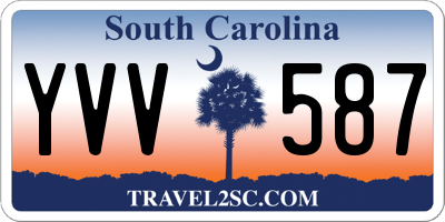 SC license plate YVV587