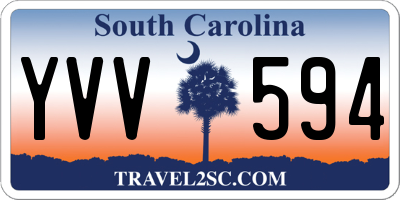 SC license plate YVV594