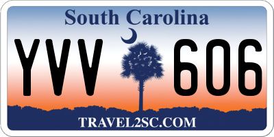 SC license plate YVV606