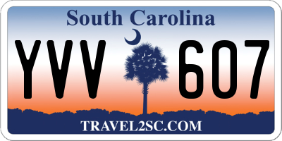 SC license plate YVV607