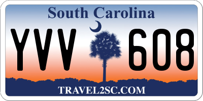 SC license plate YVV608